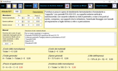 Computo 2021 Analisi prezzi