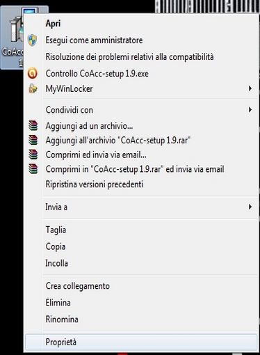 Schermata 1 proprietà